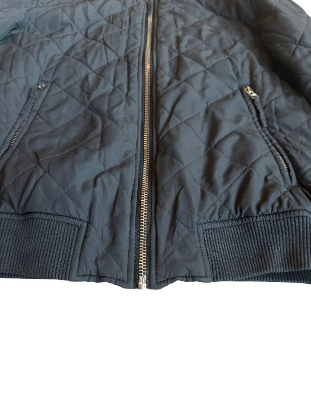 Your Neighbors Black Quilted Zip-Down Jacket Coat Lightweight Size XS Men's
